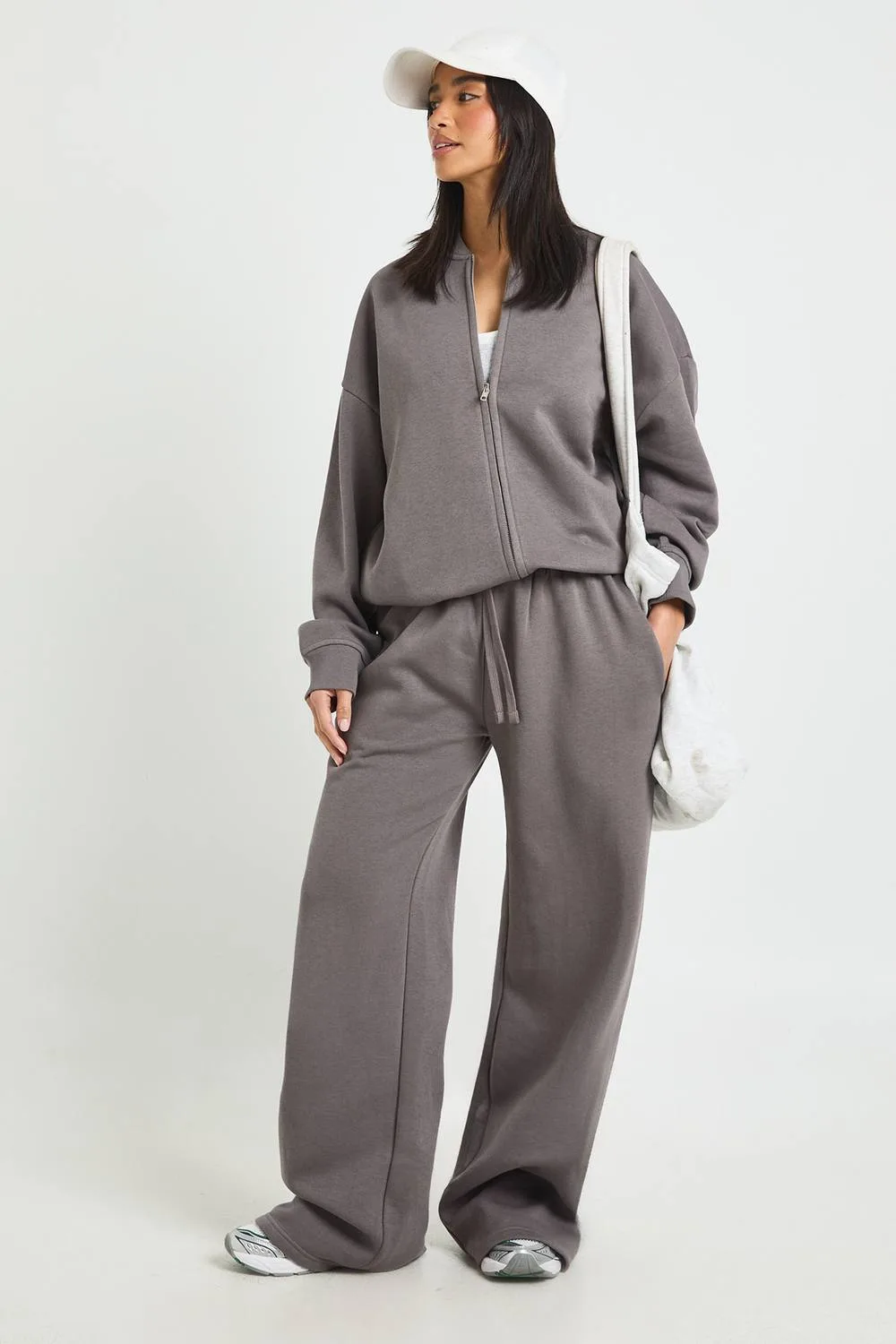 Bomber Jacket Wide Leg Jogger Tracksuit
