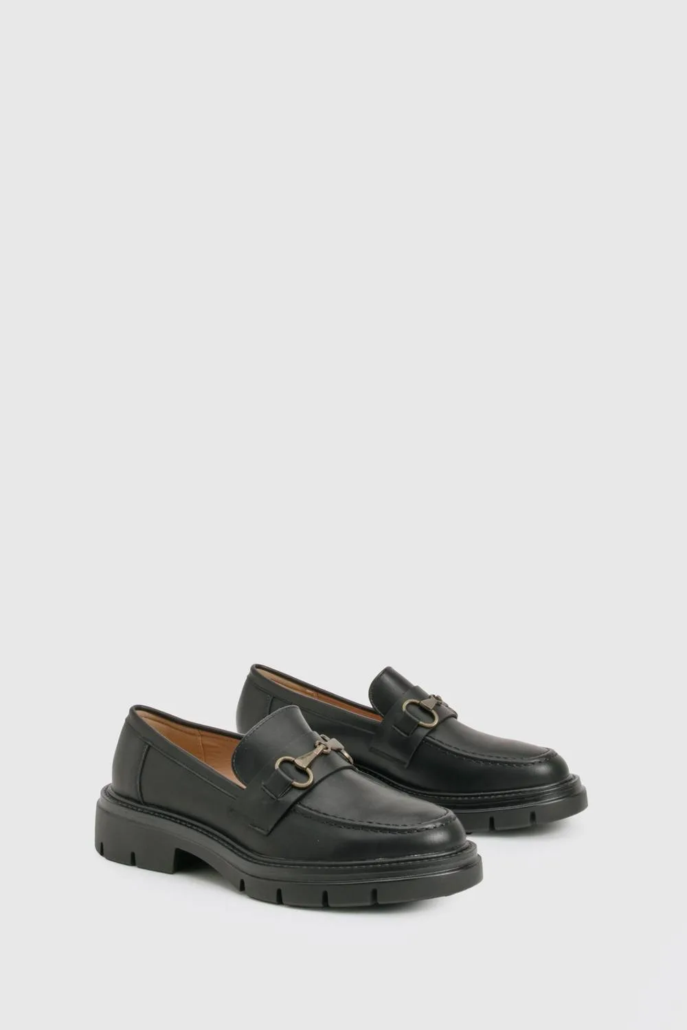 T Bar Chunky Loafer by boohoo