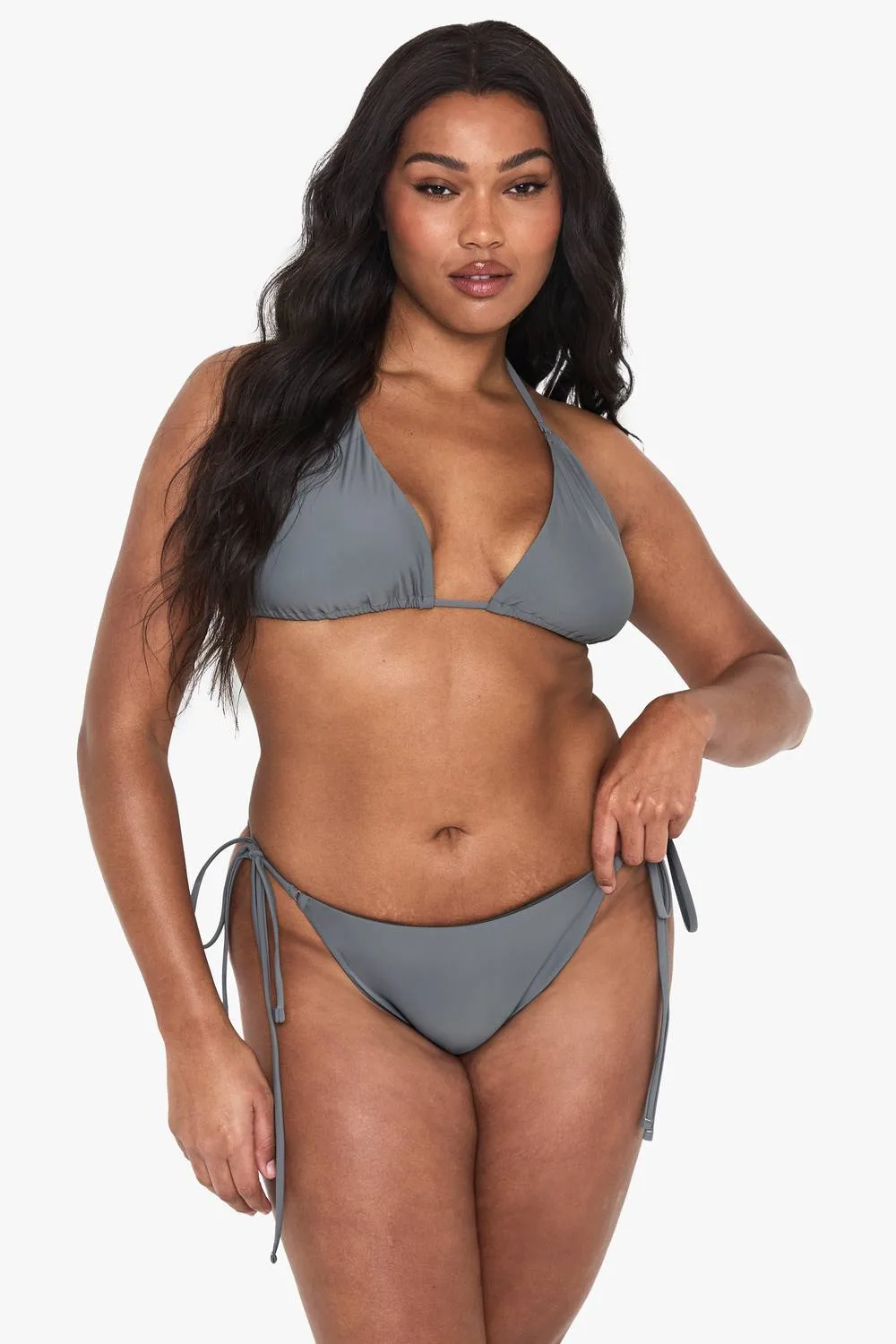 Tie Side Triangle Bikini Bottoms by boohoo