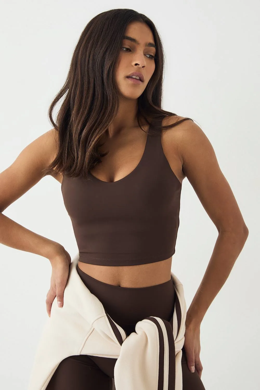 Sculpt Longline Plunge Sports Bra by DSGN Studio