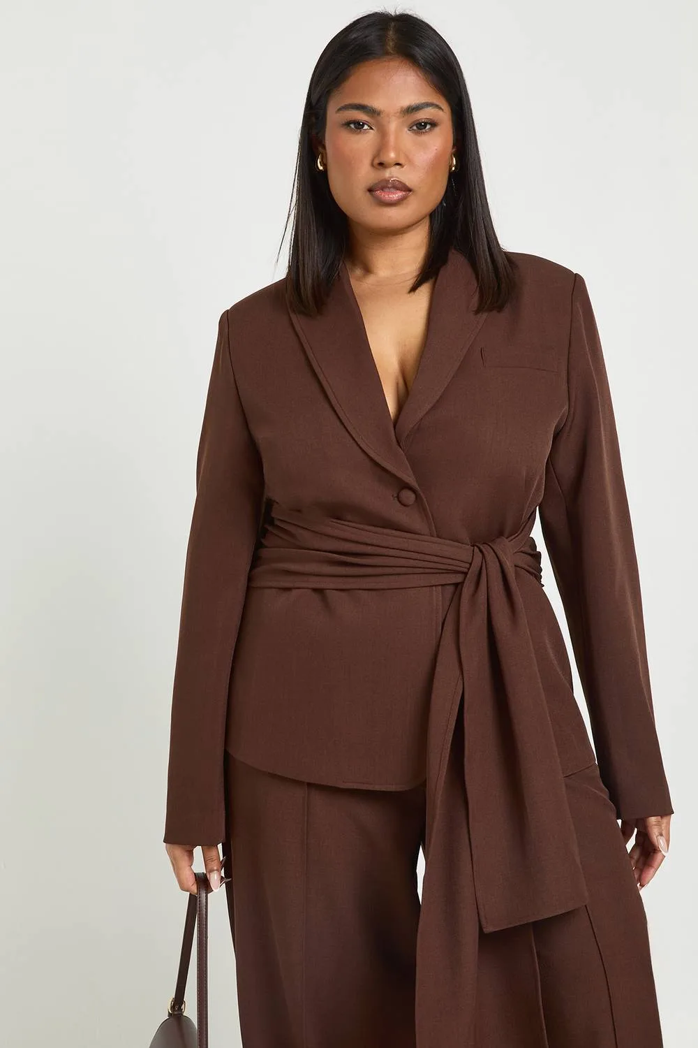 Tie Waist Obi Blazer by boohoo