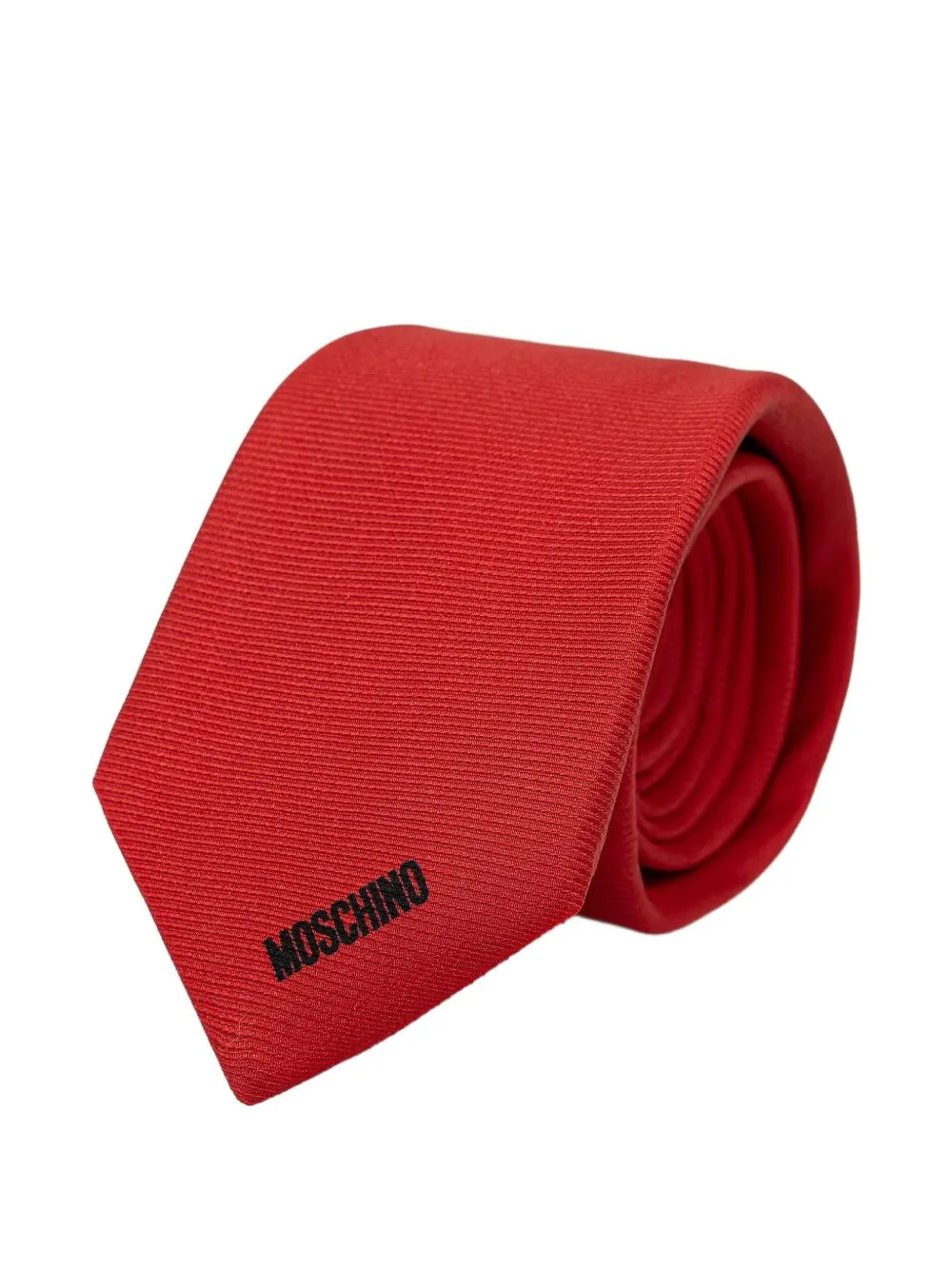 Teddy Bear Logo-Print Tie by Moschino