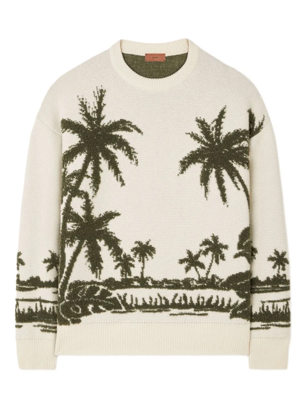 Palm-Tree Intarsia Sweater by Alanui