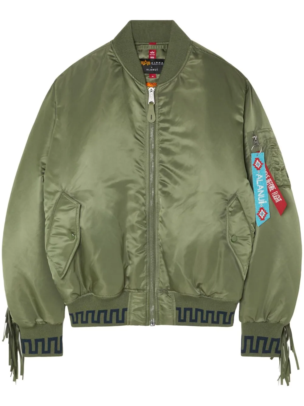 Alanui x Alpha Industries Fringe-Detailing Bomber Jacket by Alanui