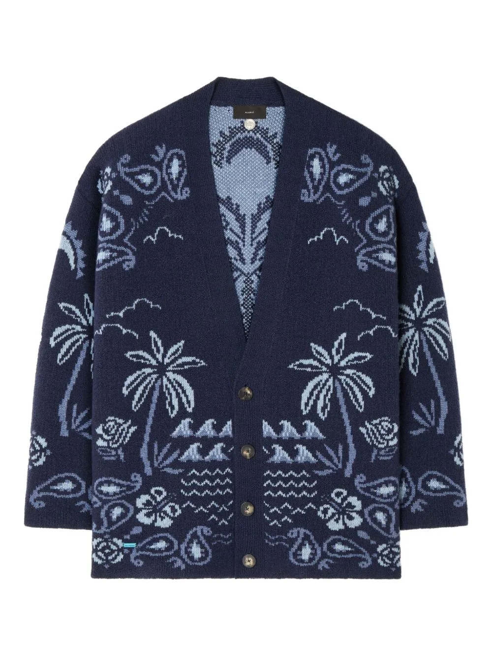 Palm-Tree Paisley Cardigan by Alanui