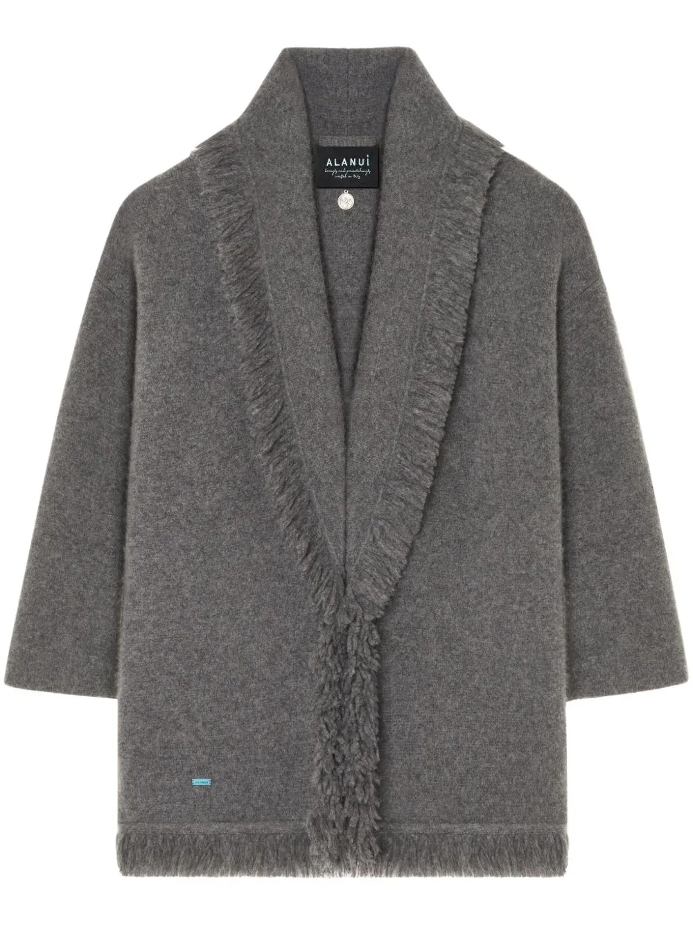 Fringed-Edge Cashmere-Blend Cardigan by Alanui