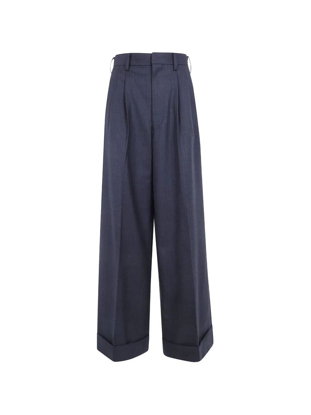 Pinstripe-Pattern Pleated Trousers by Junya Watanabe