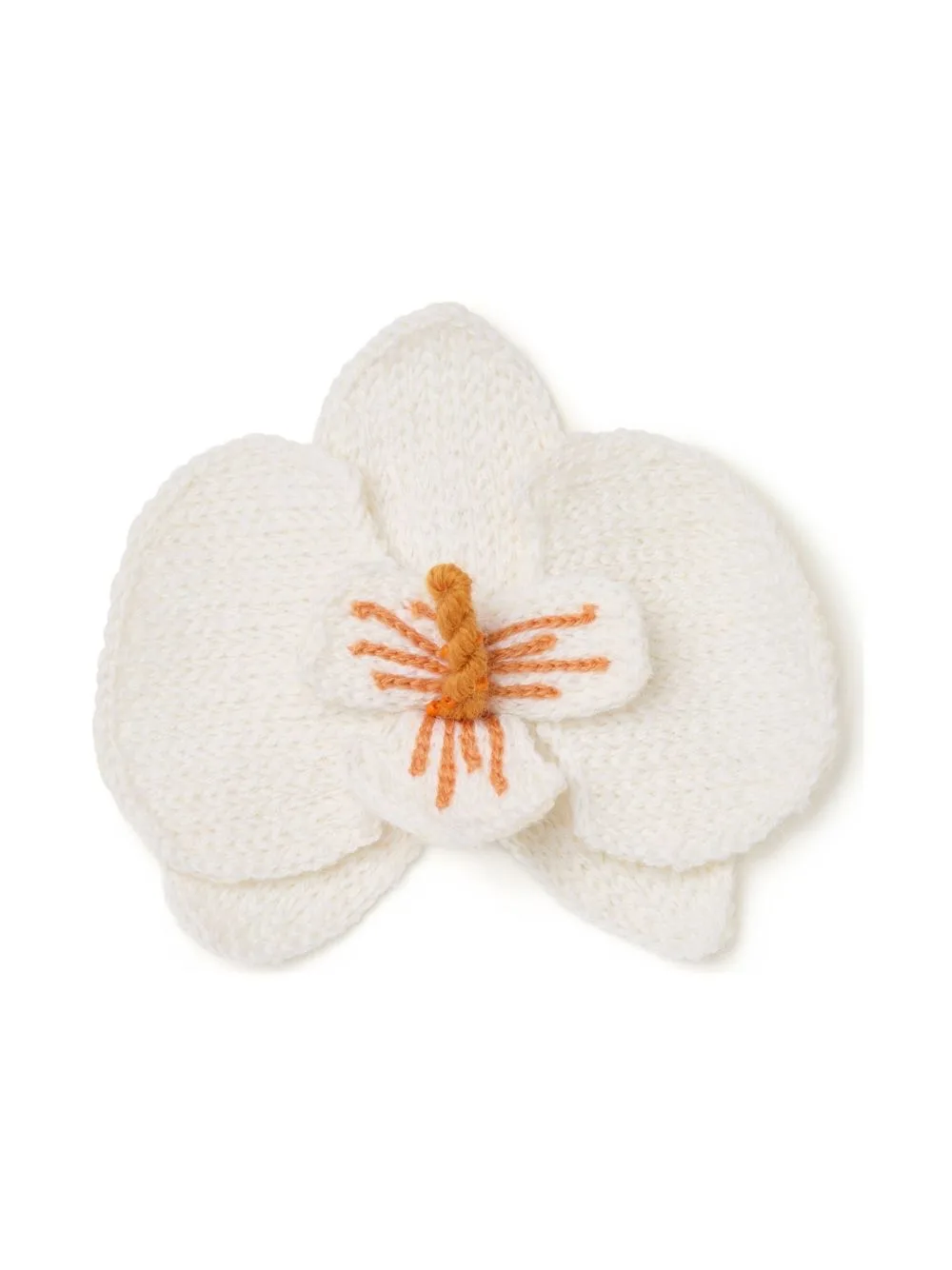 Orchid Embroidered Brooch by Alanui