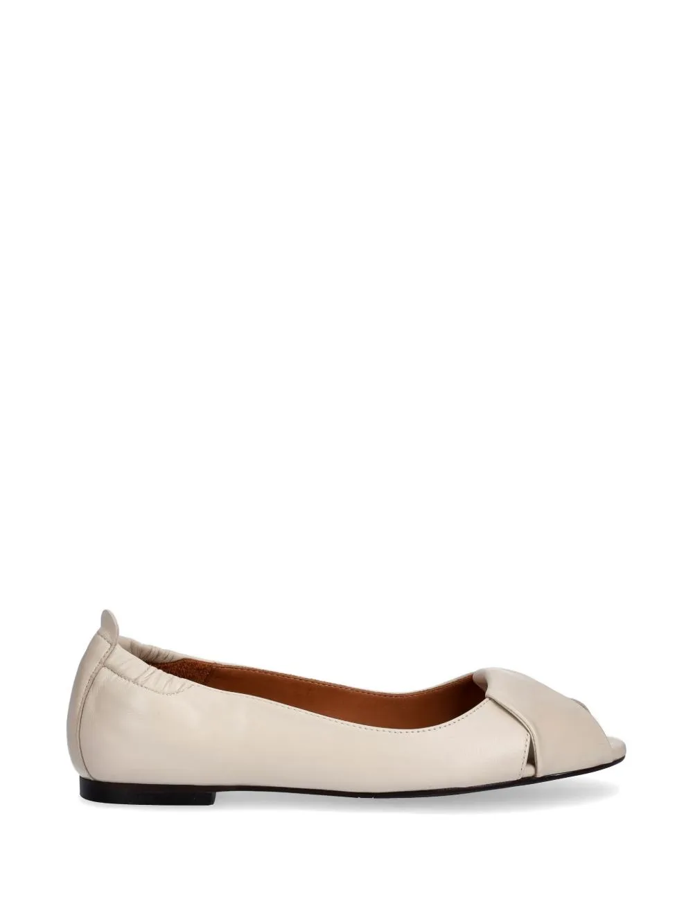 Crossover Peep-Toe Ballet Flats by BILLI BI
