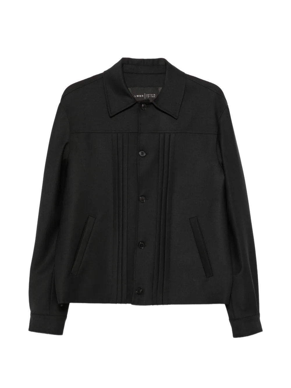 Fold Pleated Button-Up Jacket by Low Brand