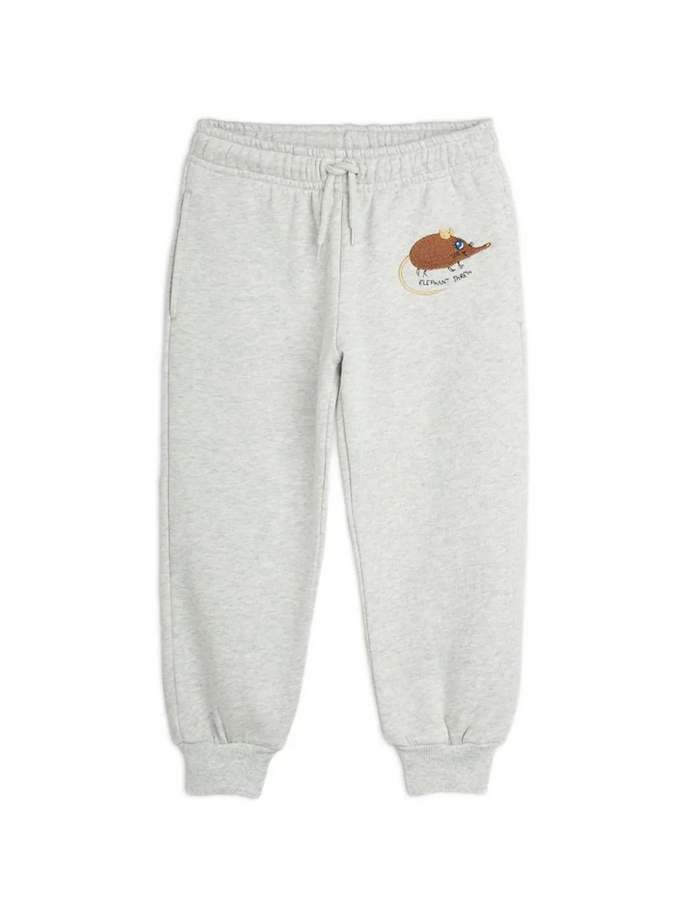 Elephant-Shrew Embroidered-Motif Track Pants by Mini Rodini