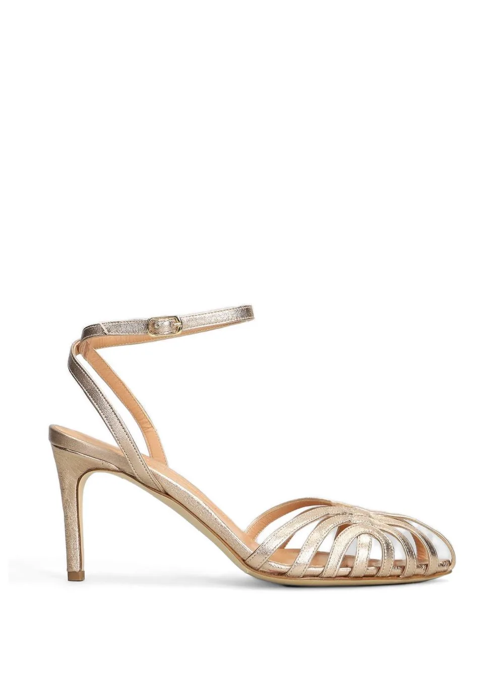 Caged Heeled Sandals