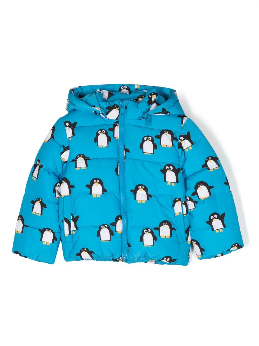 Penguin-Print Puffer Jacket by Stella McCartney Kids
