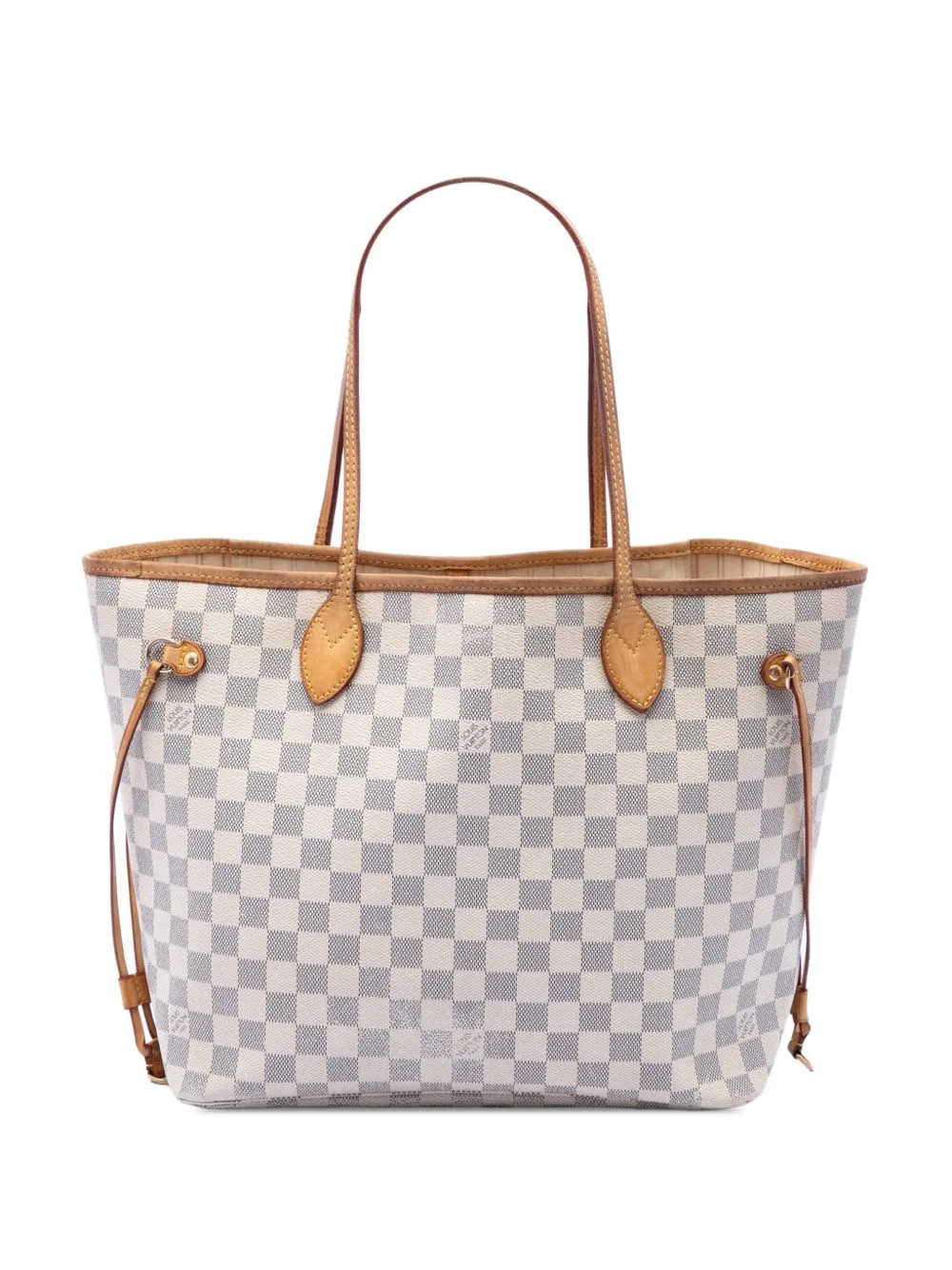 2010 Damier Azur Neverfull mm Tote Bag by Louis Vuitton Pre-Owned
