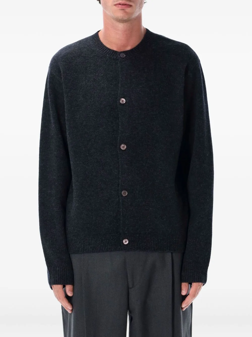 Boiled Wool Buttoned Cardigan by Berner Kühl
