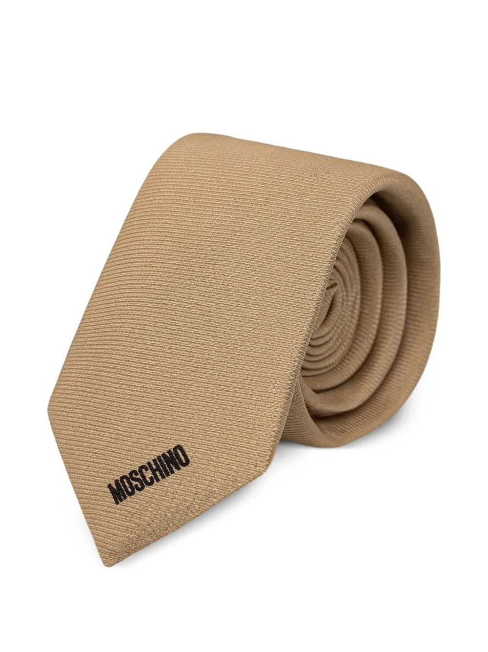 Logo-Print Tie by Moschino