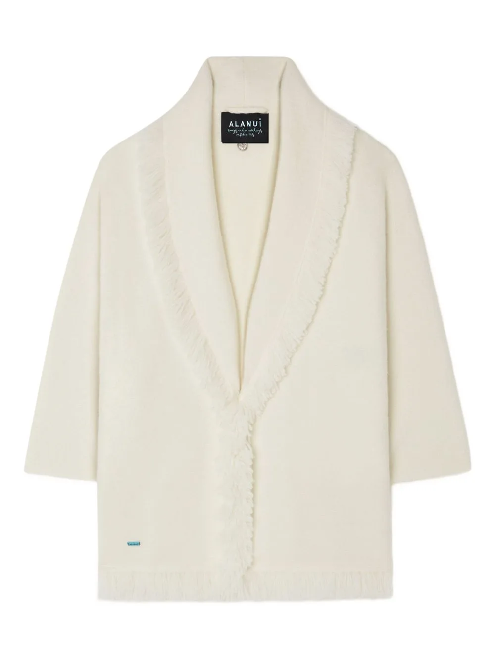 Finest Fringed Shawl-Collar Cardigan by Alanui