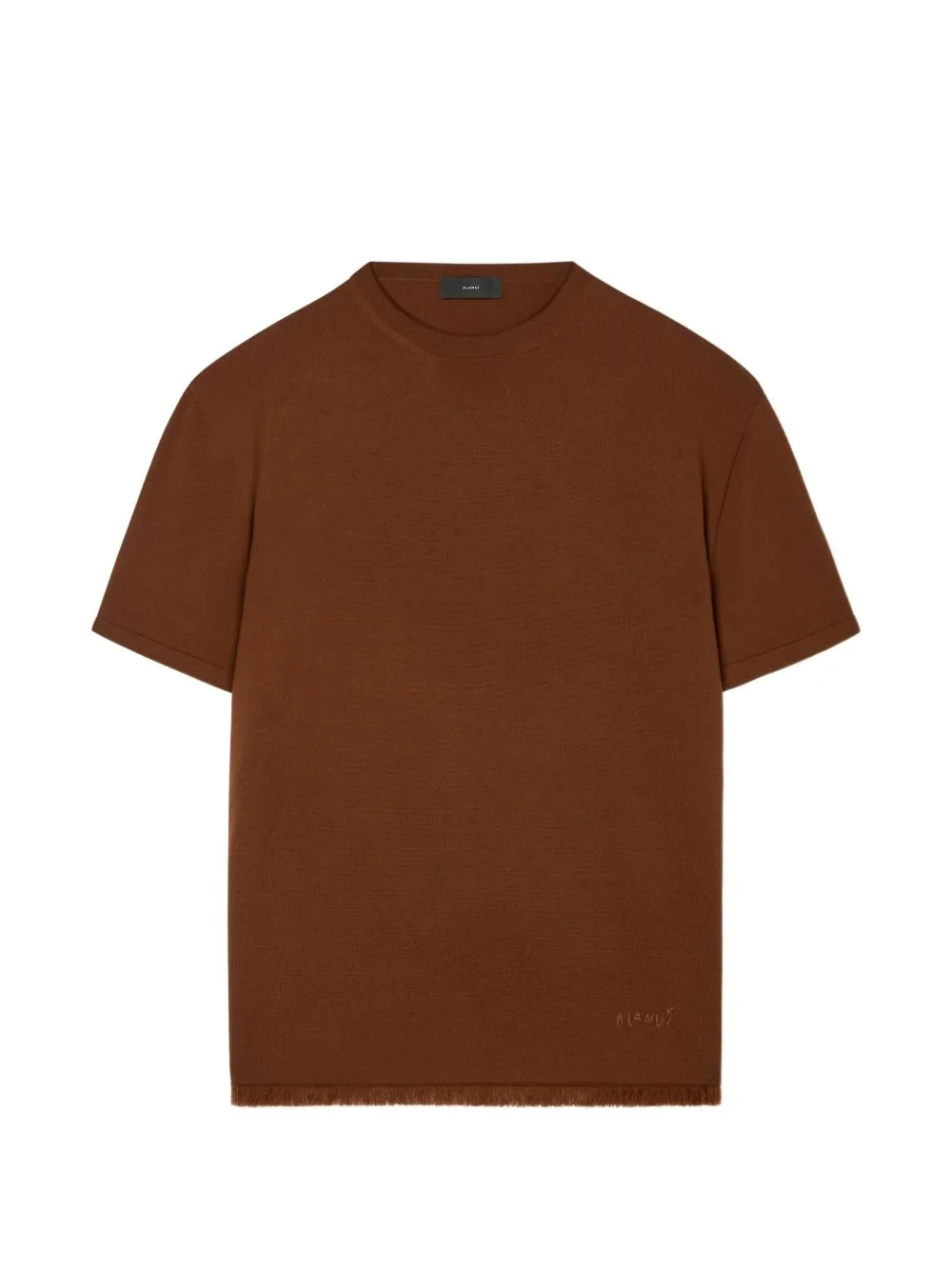 Fringed Logo-Embroidered T-Shirt by Alanui