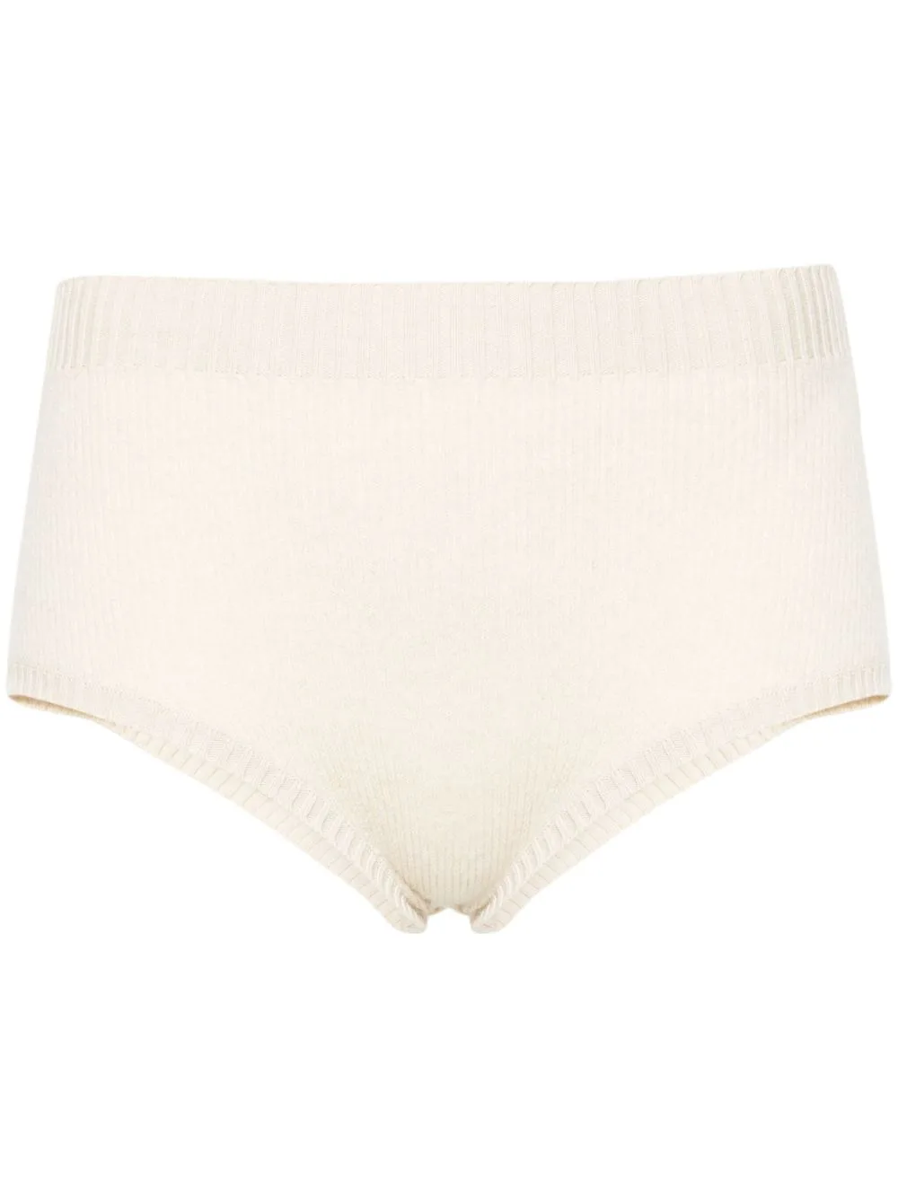 Finest High-Waist Ribbed Shorts by Alanui
