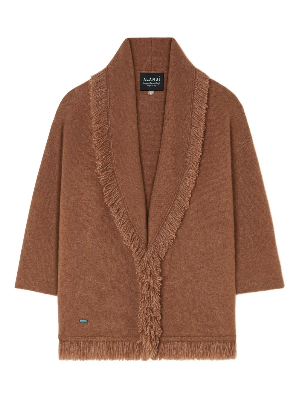 Finest Fringed Belted Cardigan by Alanui