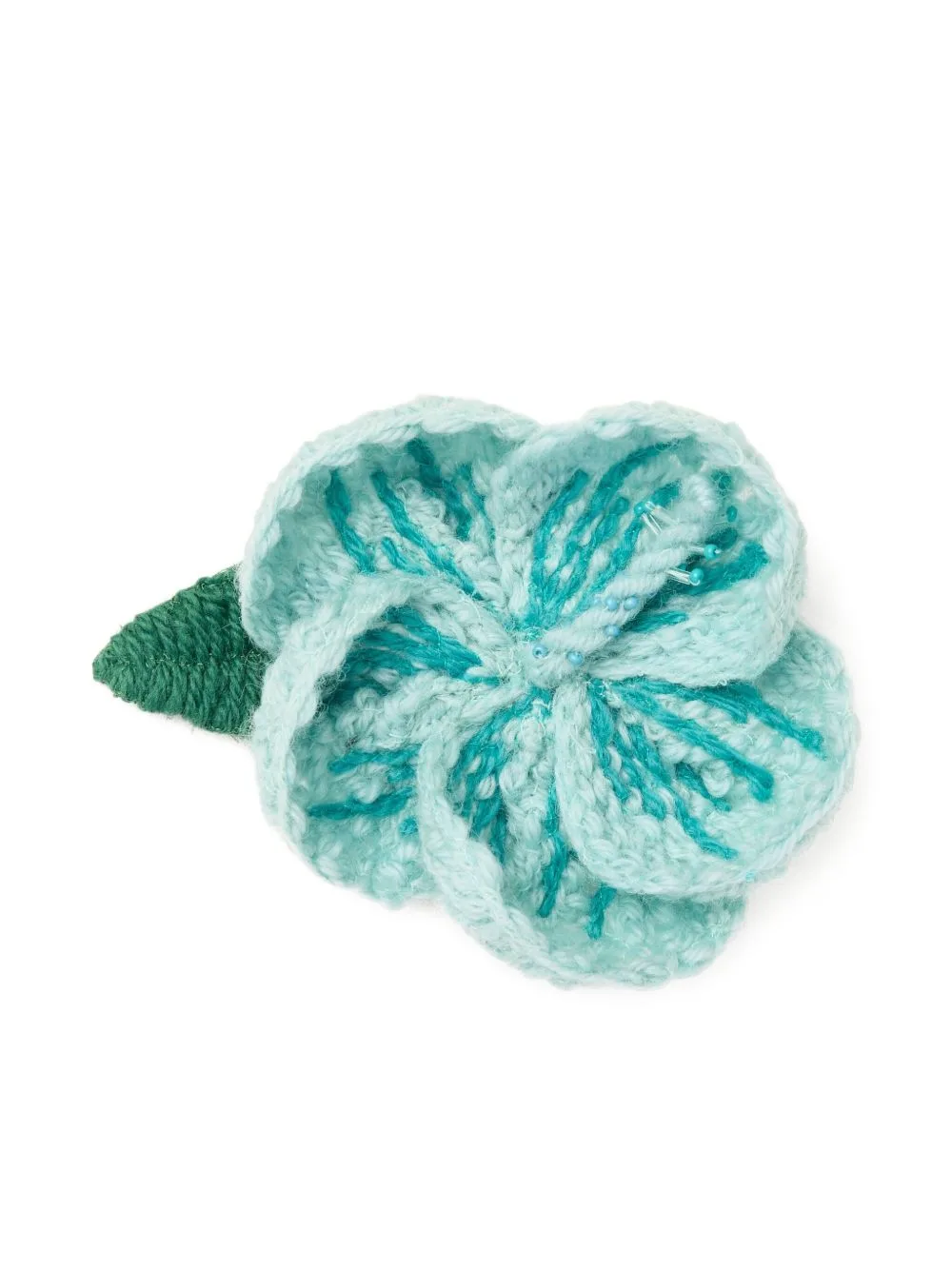 Hibiscus Embroidered Brooch by Alanui