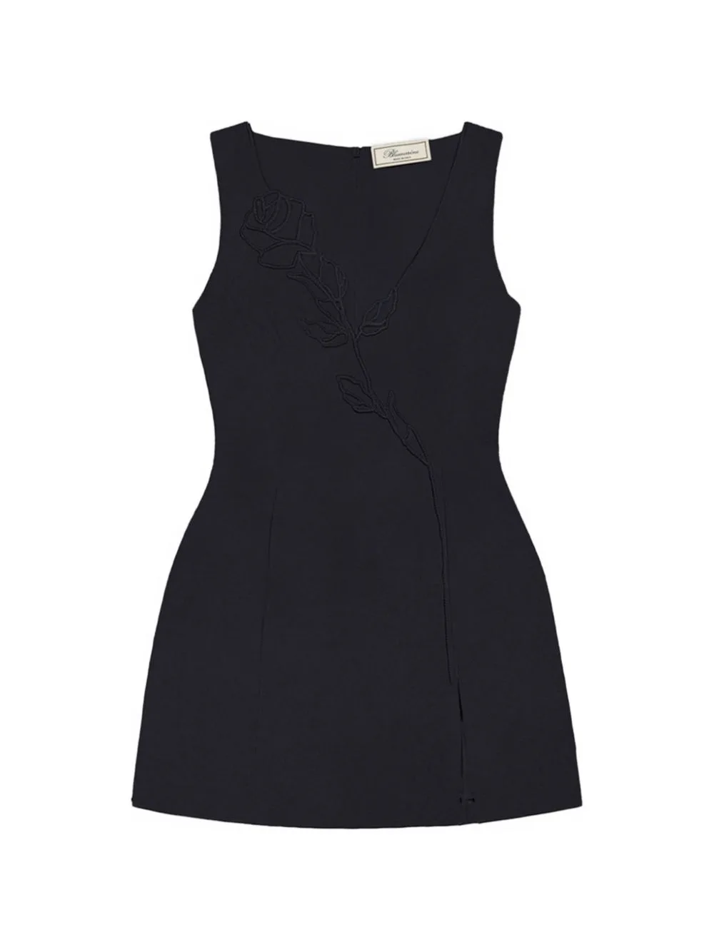 Rose-Embroidered Sleeveless Mini Dress by Blumarine