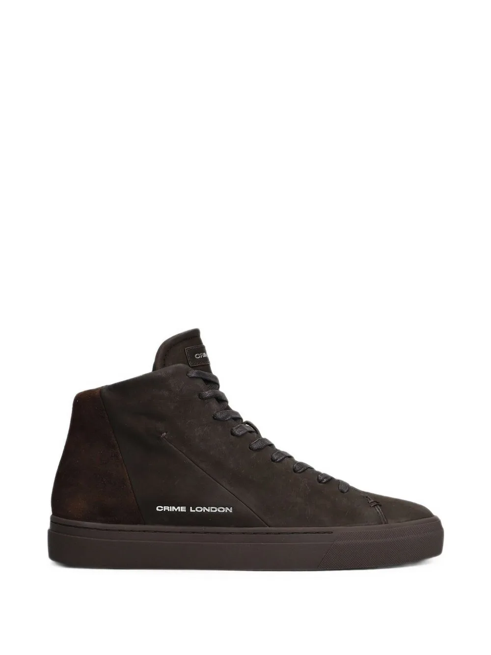 Kane Side-Zip High-Top Sneakers by Crime London