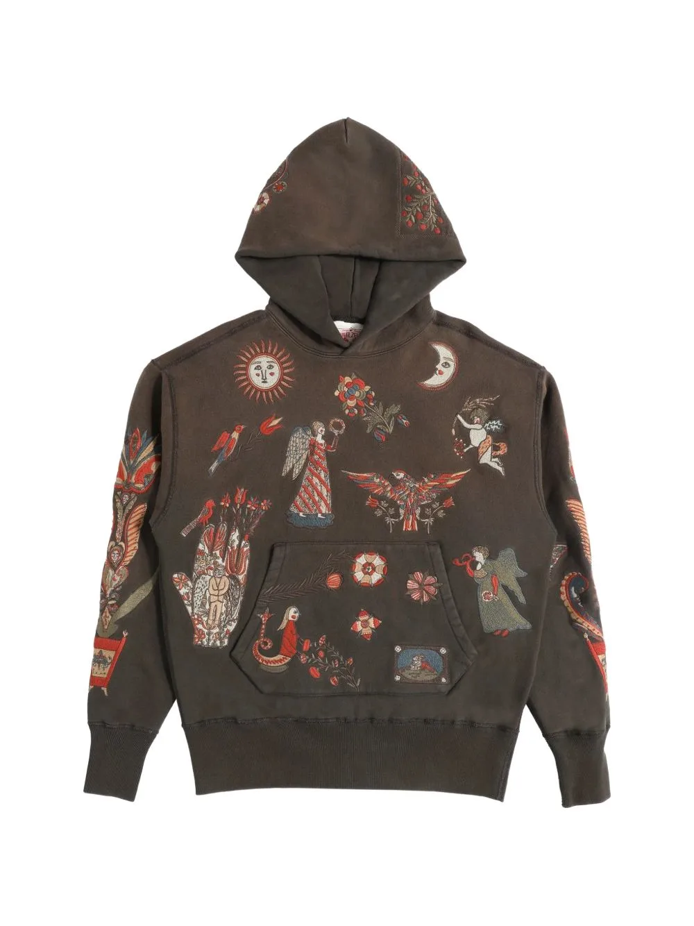 Folk Embroidered Hoodie by Samuel Zelig