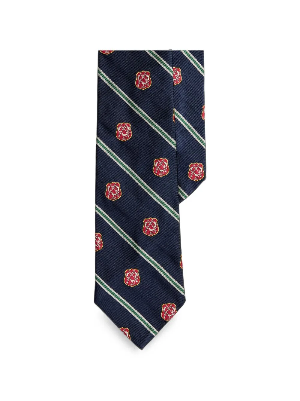 Repp Silk Crest-Motif Tie by Polo Ralph Lauren