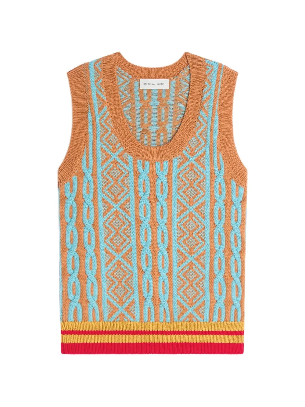 Jacquard Wool Top by DRIES VAN NOTEN