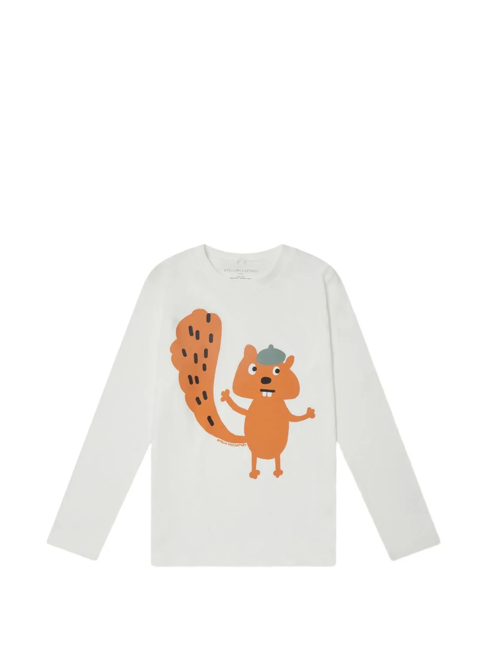 Squirrel-Print Long-Sleeve T-Shirt by Stella McCartney Kids