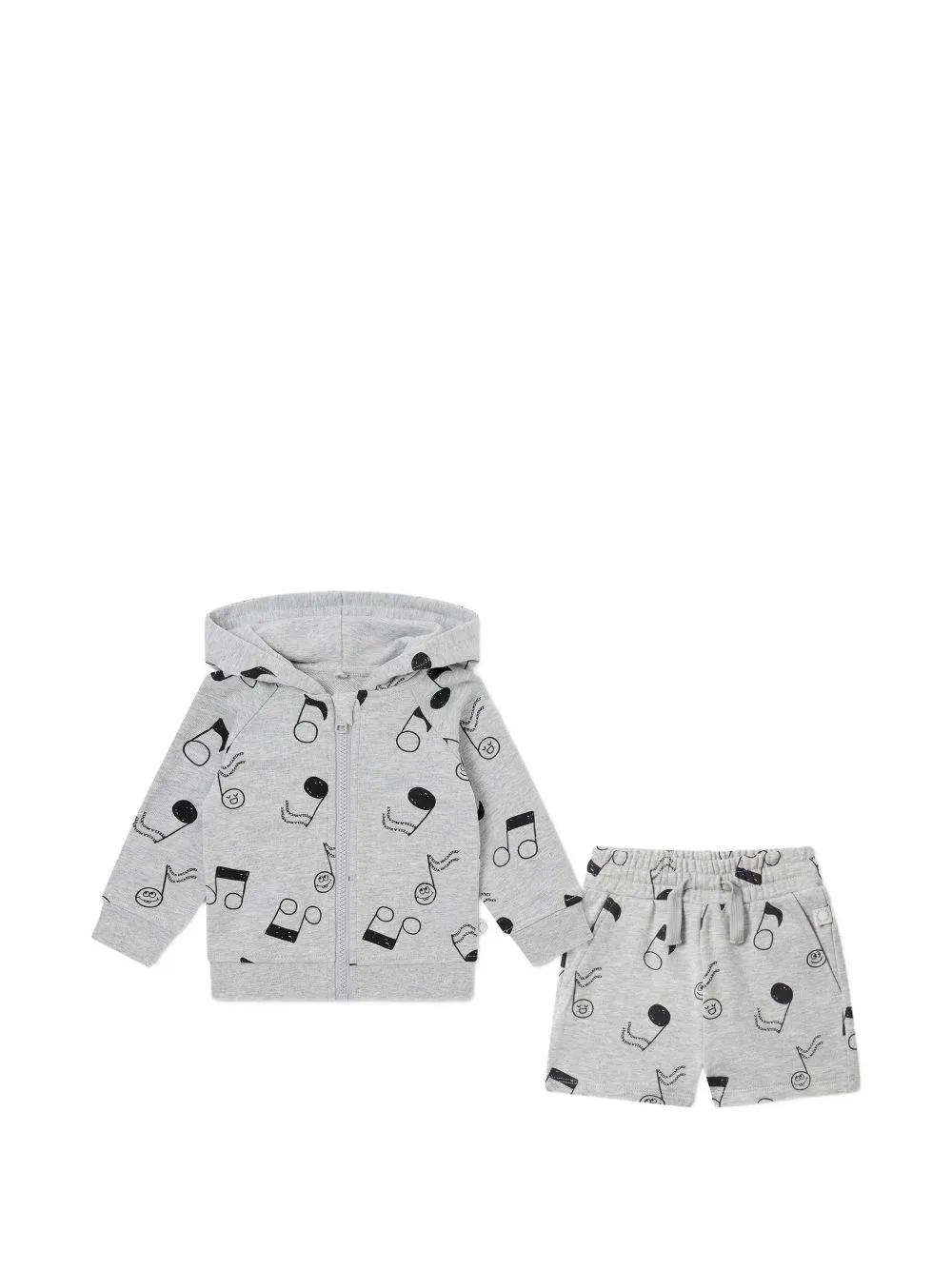 Music-Note-Print Tracksuits by Stella McCartney Kids