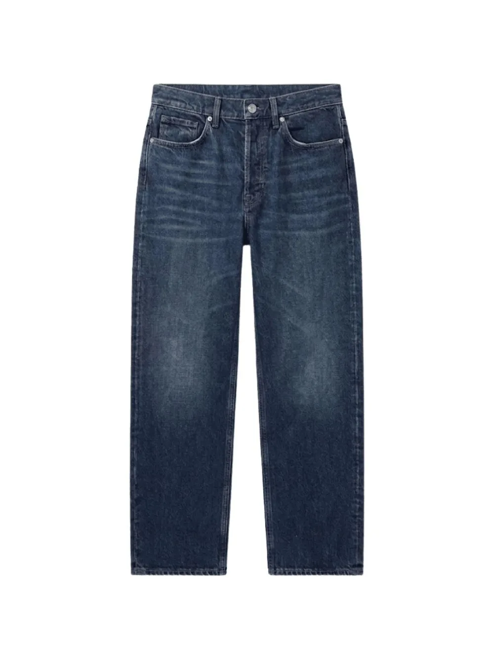 Faded Straight-Leg Jeans by Moncler