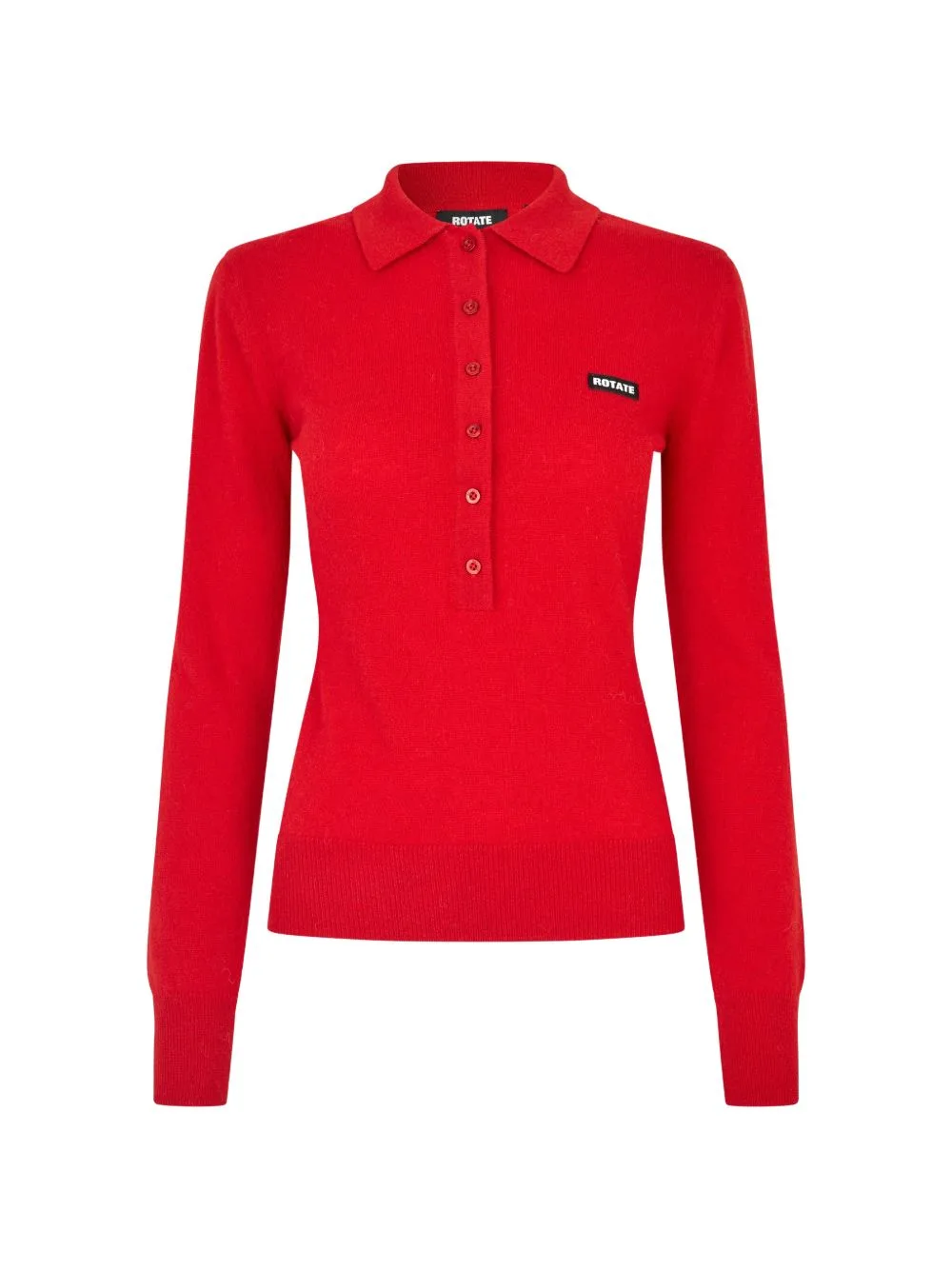 Wool Longleeve Polo by ROTATE BIRGER CHRISTENSEN