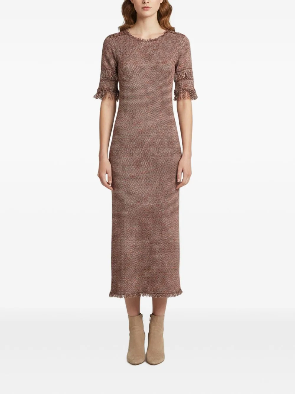 Fringed Bouclé Midi Dress by Isabel Marant Vintage