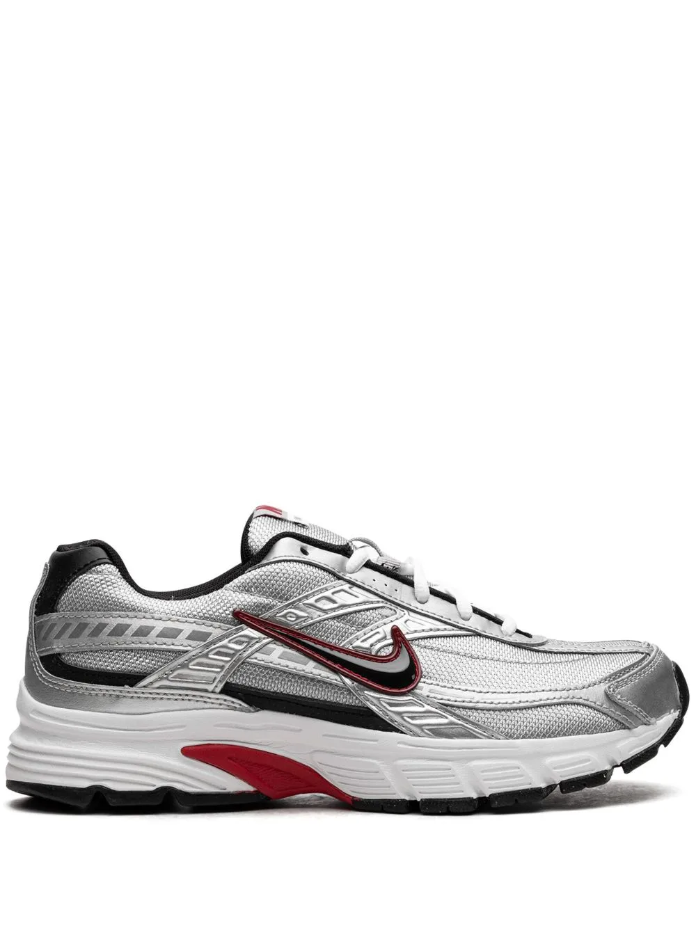 Initiator Metallic Silver Red Sneakers by Nike