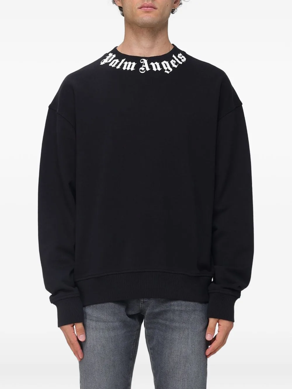 Logo-Neck Sweatshirt by Palm Angels