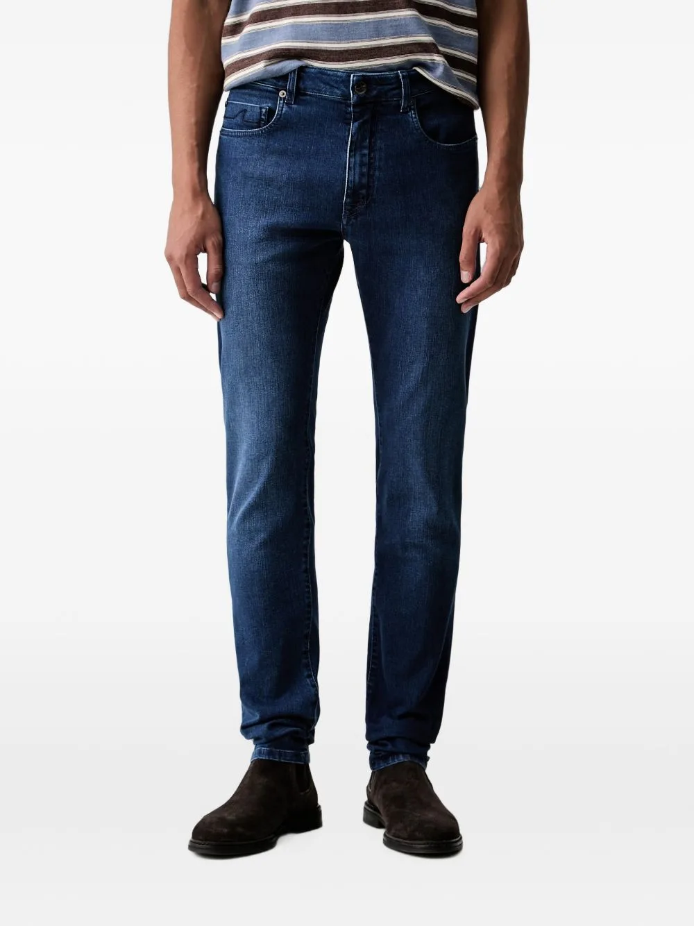 Logo-Patch Whiskered Jeans by Paul & Shark