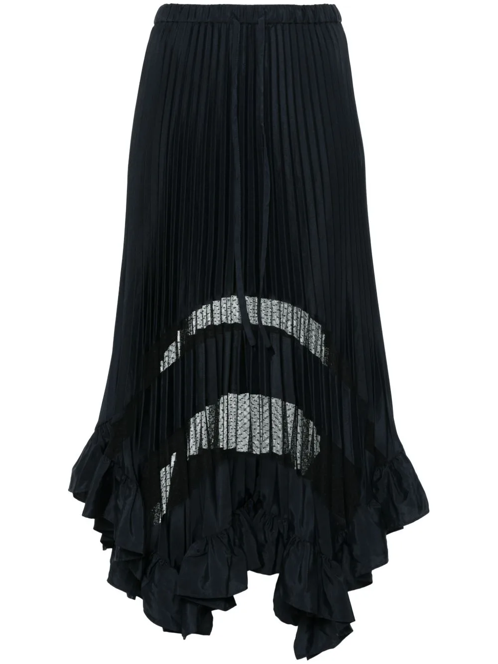 Pleated Midi Skirt