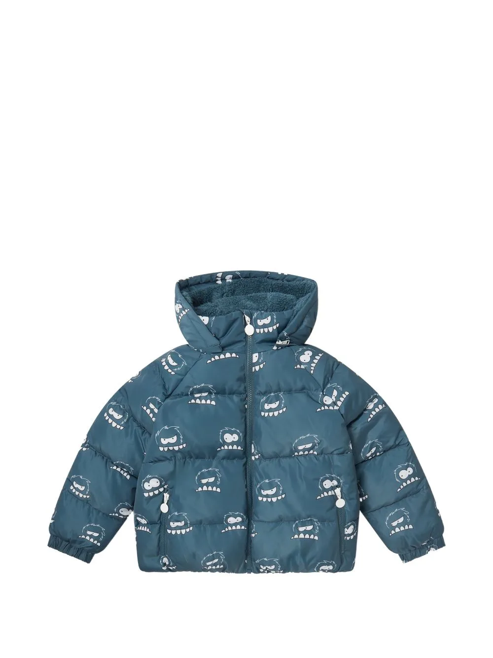 Monster-Print Padded Jacket by Stella McCartney Kids