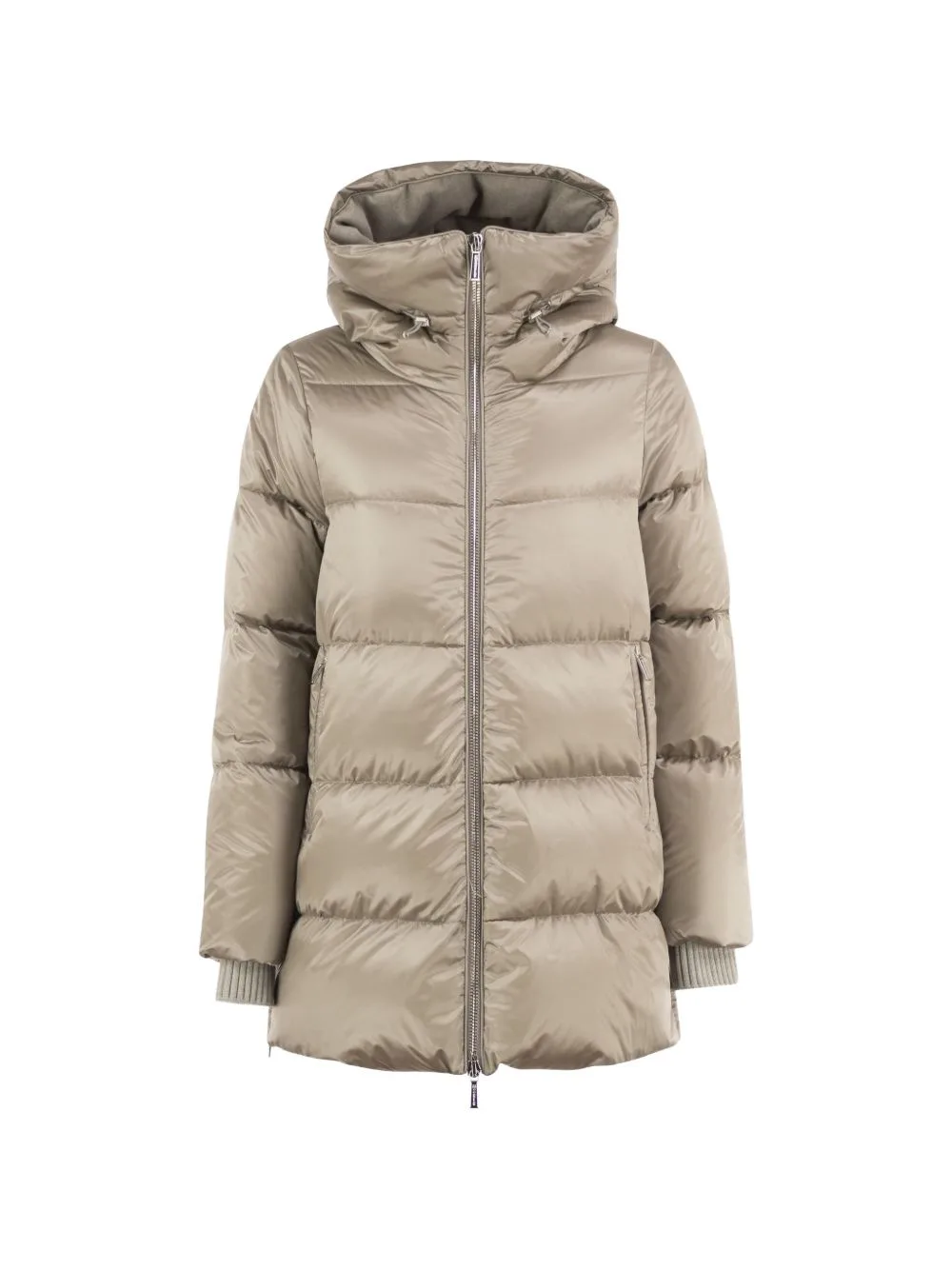 Carinzia-HC Hooded Quilted Single-Breasted Coat by Moorer