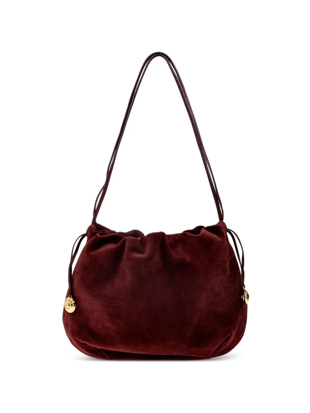 Charm Pouch Suede Shoulder Bag by Liffner