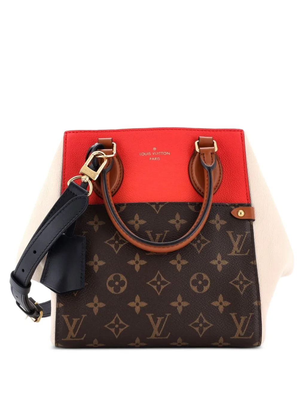 Fold Tote Monogram Canvas and Leather PM Satchel by Louis Vuitton Pre-Owned