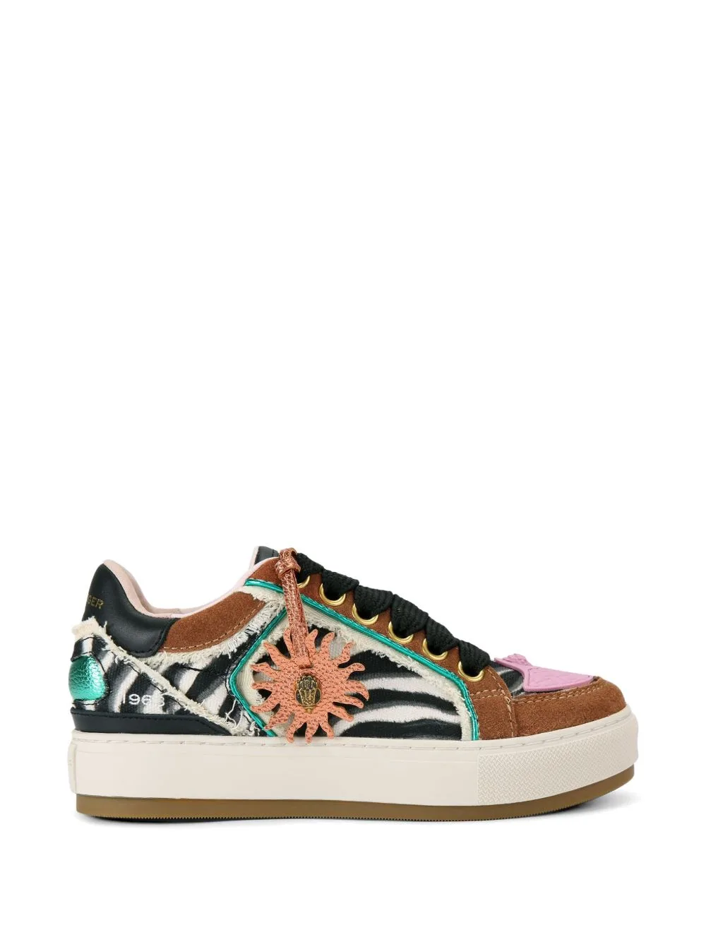 Zebra Print Sunbeam Tag Sneakers by Kurt Geiger London