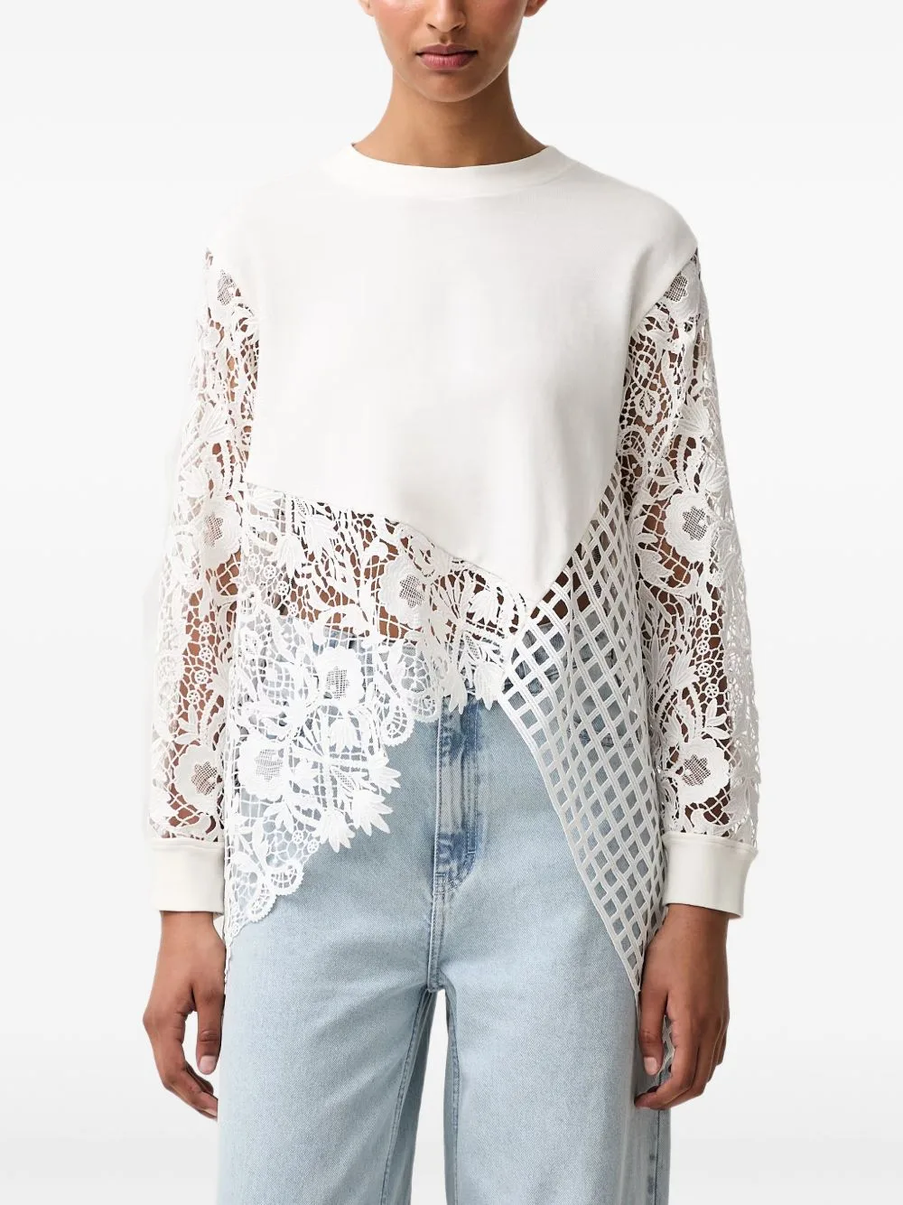 Malorie Asymmetric-Hem Sweatshirt by AllSaints