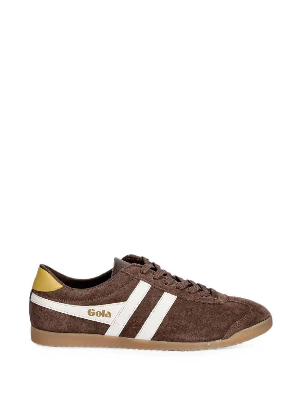 Bullet Suede-Finish Logo-Print Sneakers