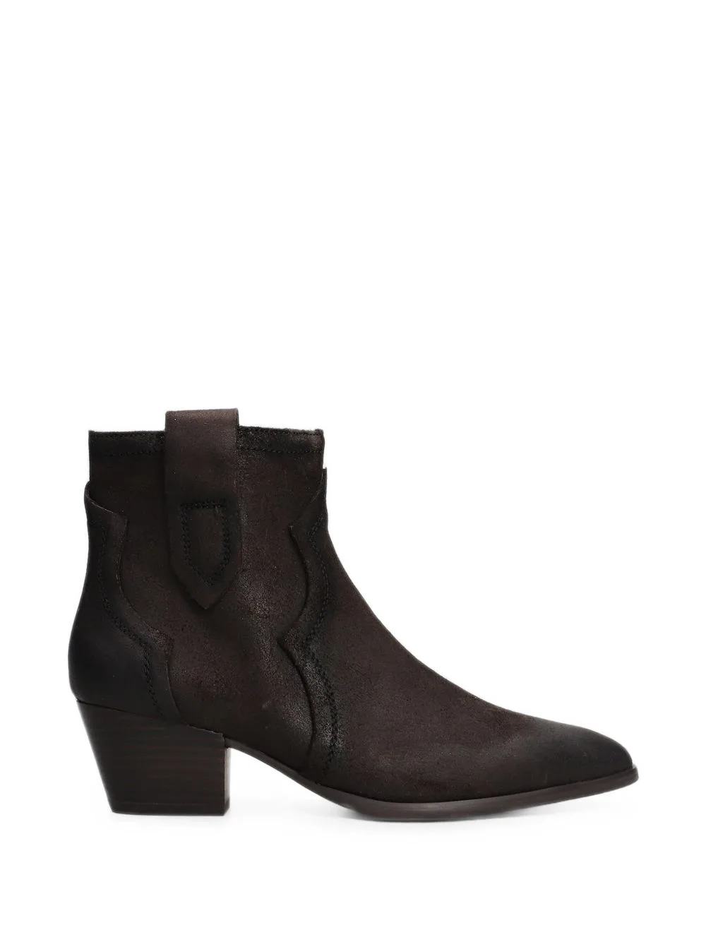 Pointed-Toe Leather Cowboy Boots