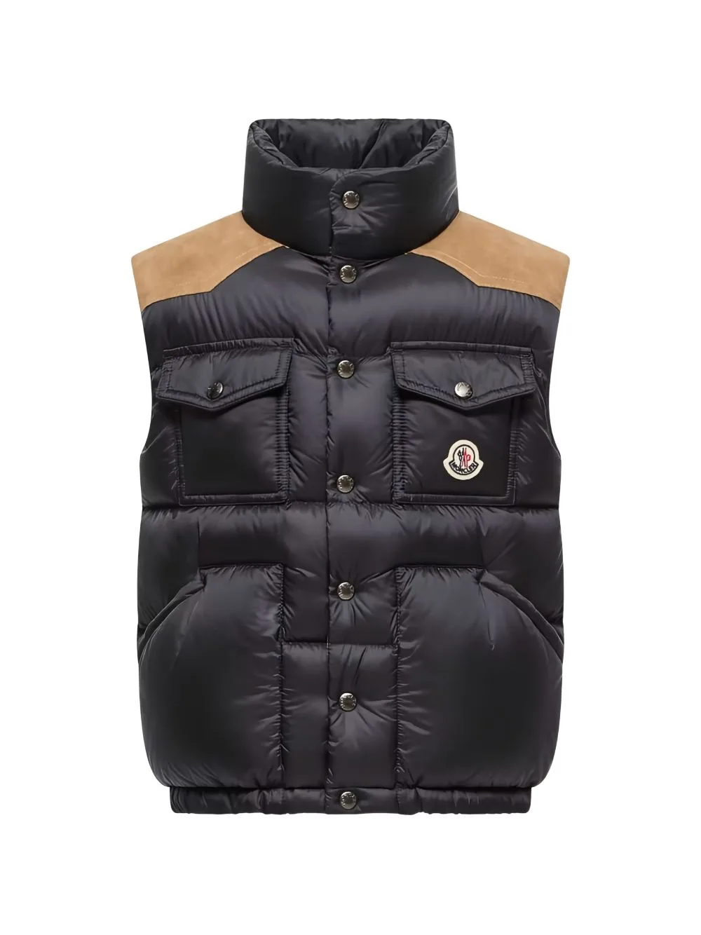 Quilted Panelled Gilet by Moncler Enfant