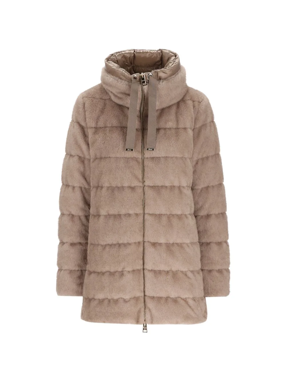 Faux-Fur Padded Coat by Herno