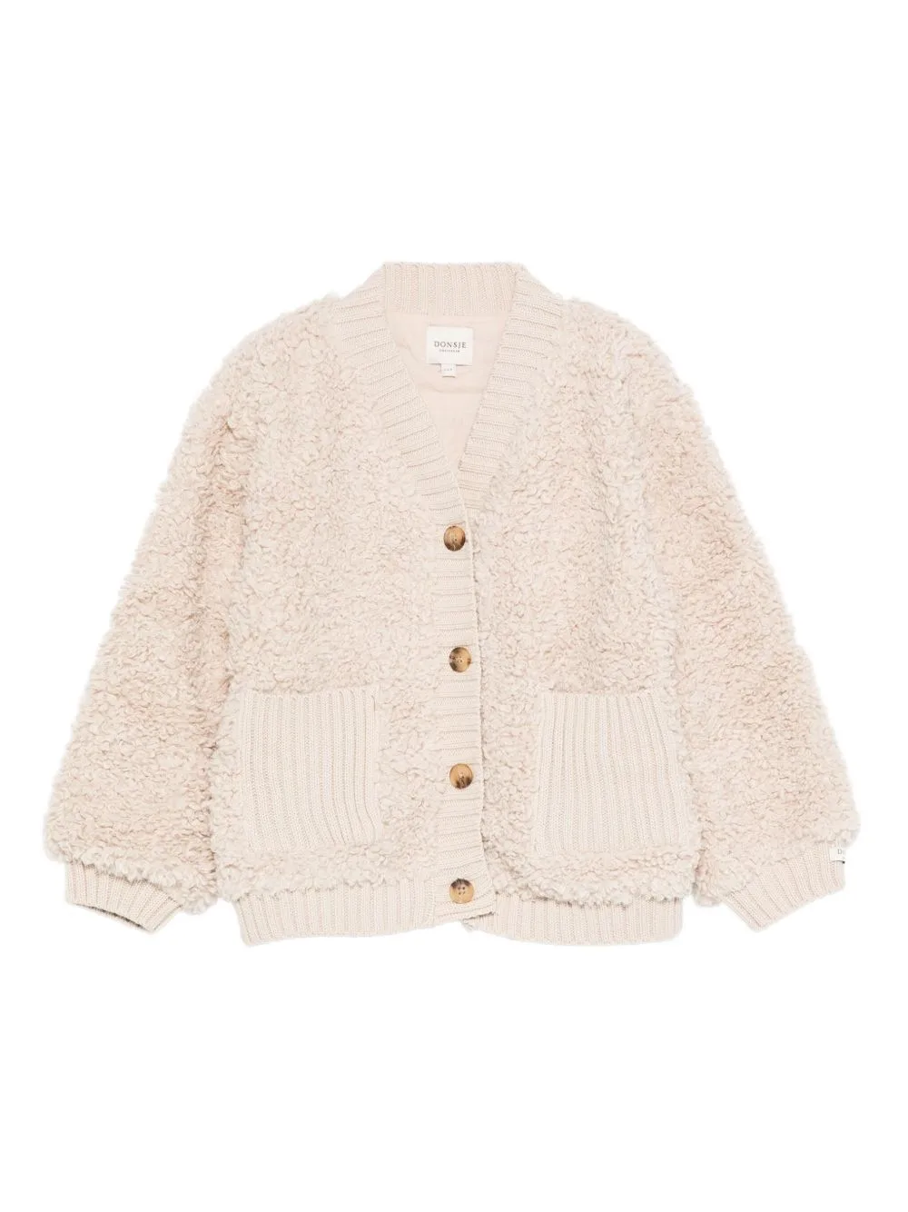 Olaan Teddy-Textured Cardigan by Donsje